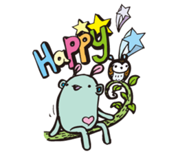 A little monster is cute & strange sticker #14208113