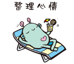 A little monster is cute & strange sticker #14208138