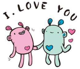 A little monster is cute & strange sticker #14208142