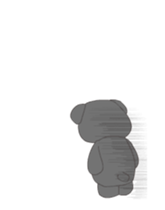 Animated! The cute Bear PEACH's Sticker sticker #14208776