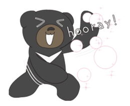 Animated! The cute Bear PEACH's Sticker sticker #14208783