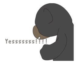 Animated! The cute Bear PEACH's Sticker sticker #14208786