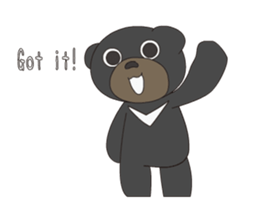 Animated! The cute Bear PEACH's Sticker sticker #14208791