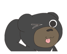 Animated! The cute Bear PEACH's Sticker sticker #14208797