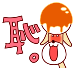 mitarashi-dango dog 2 sticker #14208962