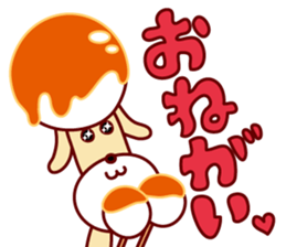 mitarashi-dango dog 2 sticker #14208965