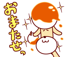 mitarashi-dango dog 2 sticker #14208968