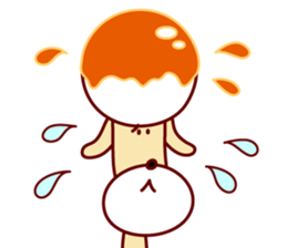 mitarashi-dango dog 2 sticker #14208969