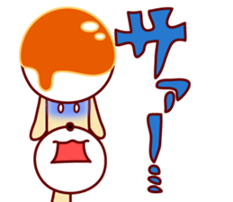 mitarashi-dango dog 2 sticker #14208973