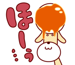 mitarashi-dango dog 2 sticker #14208975