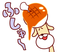 mitarashi-dango dog 2 sticker #14208986
