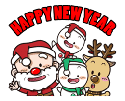 Merry X'mas and a happy new year. sticker #14209261