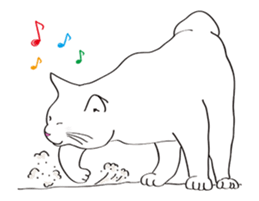 Pose of cat that you also know-animation sticker #14209368