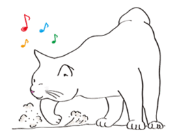 Pose of cat that you also know-animation sticker #14209368