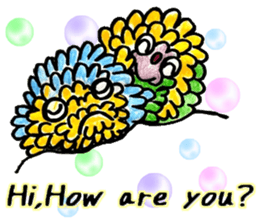 Colorful sea anemone!! sticker #14209598