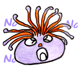Colorful sea anemone!! sticker #14209629