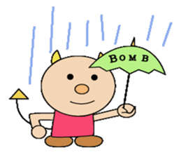 Three little devils sticker #14210225