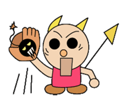 Three little devils sticker #14210243