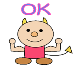 Three little devils sticker #14210245