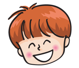 Gold hair boy sticker #14211045