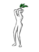 vegetable uncouth man 1 sticker #14212454