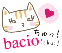 Cute Cat (Italian & Japanese)[3] sticker #14212694