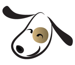 Little Dog's face sticker #14212809