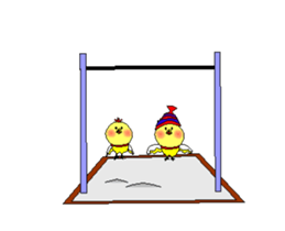 Moving chick 2 sticker #14213226