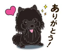 Black Pomeranian Birthday sticker #14213271