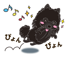 Black Pomeranian Birthday sticker #14213273