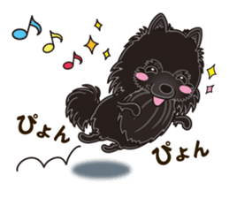 Black Pomeranian Birthday sticker #14213273