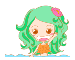 Mischievous mermaid sticker #14213510