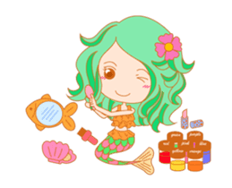 Mischievous mermaid sticker #14213519