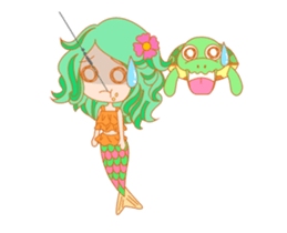 Mischievous mermaid sticker #14213521