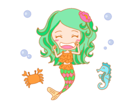 Mischievous mermaid sticker #14213524