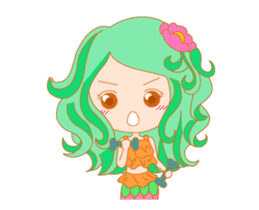 Mischievous mermaid sticker #14213525