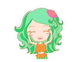 Mischievous mermaid sticker #14213526