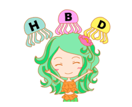 Mischievous mermaid sticker #14213528