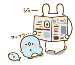 Rabbit Usahina with penpen 10 sticker #14213882