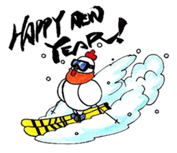 Happy New Year! Rooster Year!! 2nd!!! sticker #14213950