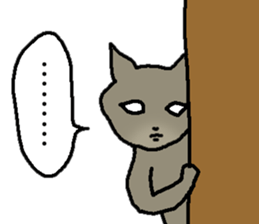 Creeping cat 2 sticker #14214622