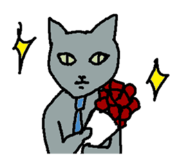 Creeping cat 2 sticker #14214624