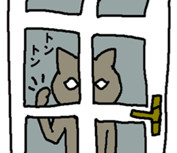Creeping cat 2 sticker #14214641