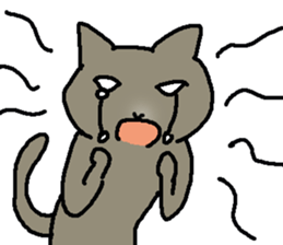 Creeping cat 2 sticker #14214655