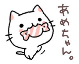 kansai talking kitty in motion sticker #14215539