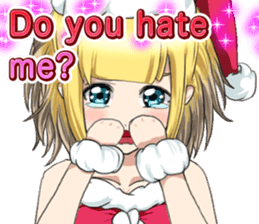 Lovely Santa Girl ~ Holy Night ~English sticker #14215752