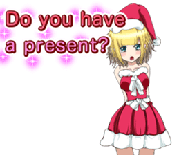 Lovely Santa Girl ~ Holy Night ~English sticker #14215754