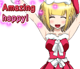Lovely Santa Girl ~ Holy Night ~English sticker #14215756