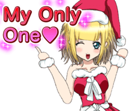 Lovely Santa Girl ~ Holy Night ~English sticker #14215764