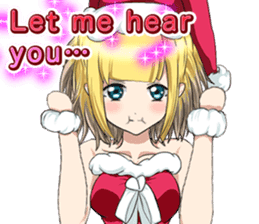 Lovely Santa Girl ~ Holy Night ~English sticker #14215766